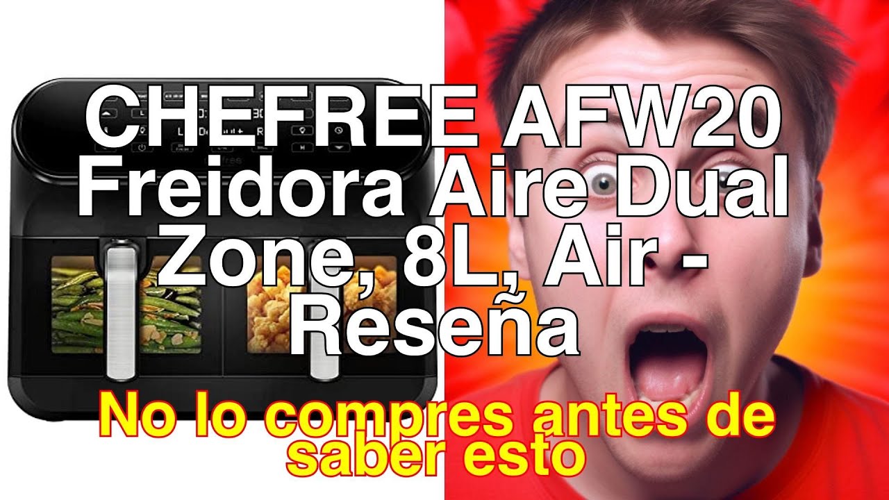 CHEFREE Freidora Aire de 8L, Air Fryer con Doble Compartimento