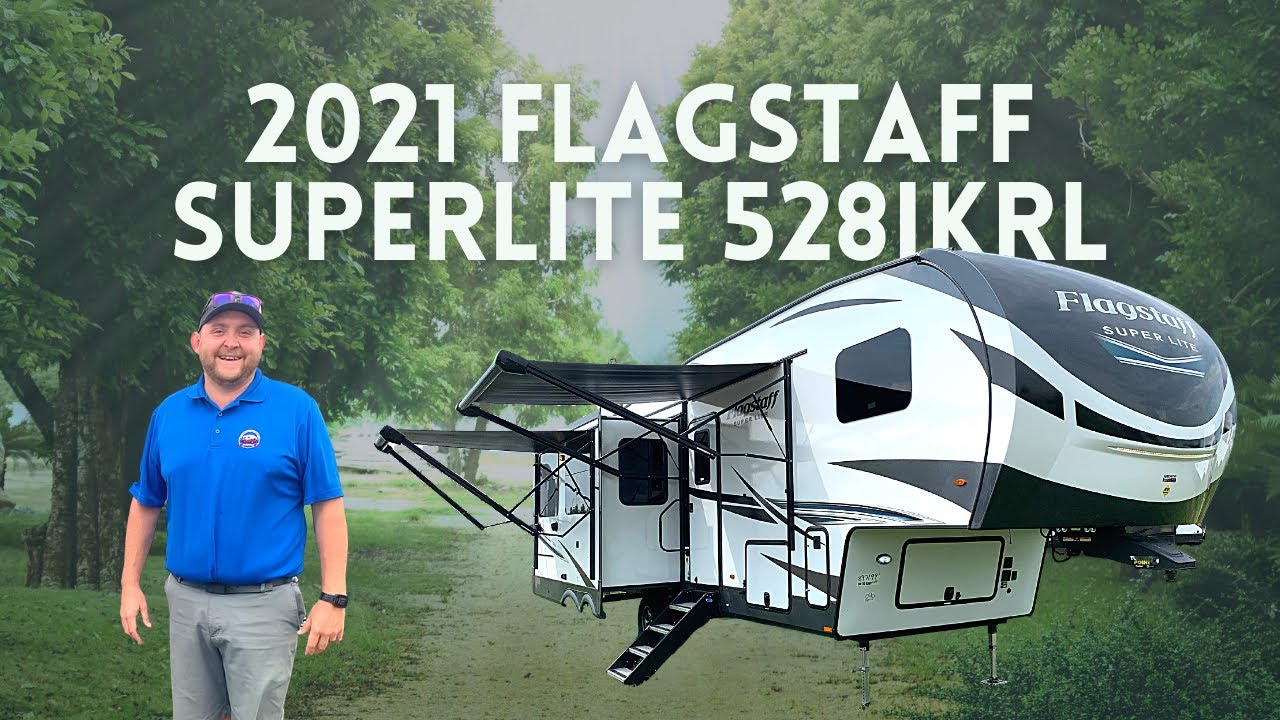 Роскошный седельный прицеп Flagstaff SuperLite 528IKRL 2021 года в CampOutRVStratford в Стратфорд...