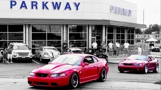 Mustangs leaving SVT Cobra Club ★ Parkway Ford Show 2015 (3 of 3)