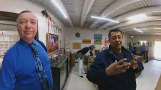 Touring the Morning Talk Indian Shop at Taos Pueblo New Mexico. with Kevin Whitefeather (Pt 1/2)