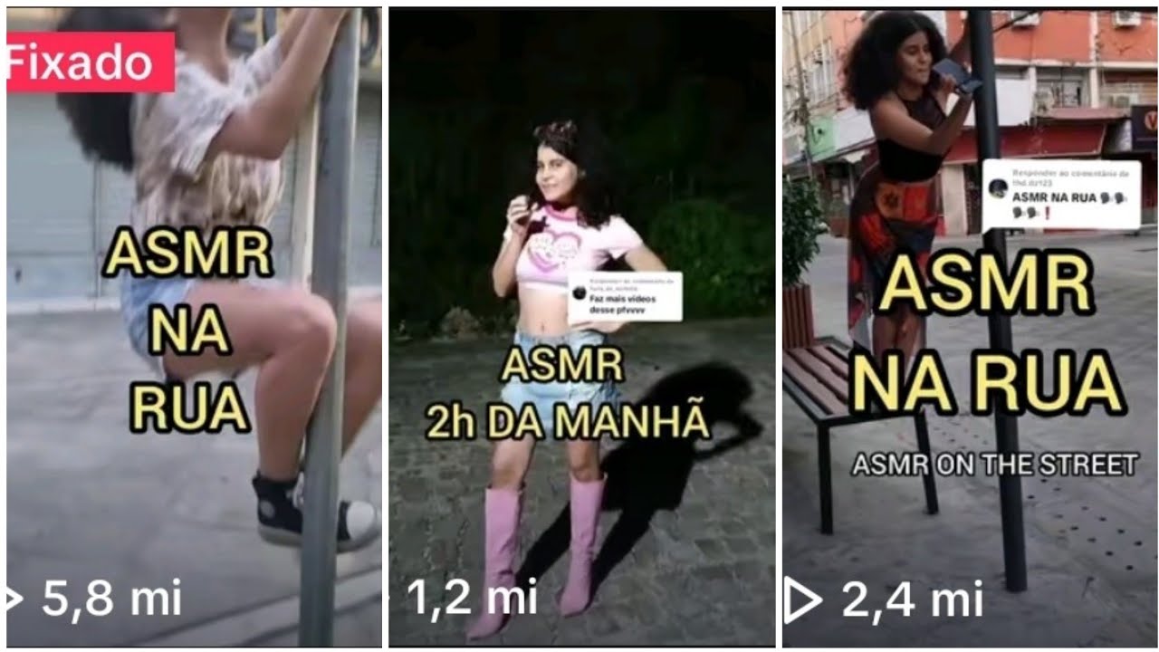 ASMR NA RUA COMPILADO (VERTICAL)