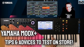 Yamaha MODX+| Testing on store (English with subtitles)