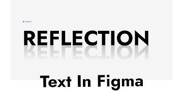 How to create a reflection Text with automatic change in figma
