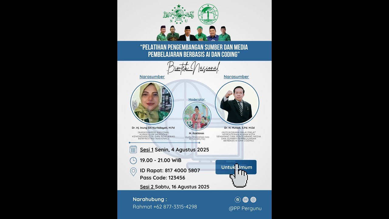 Pelatihan Pengembangan Sumber dan Media Pembelajaran Berbasis AI dan Coding