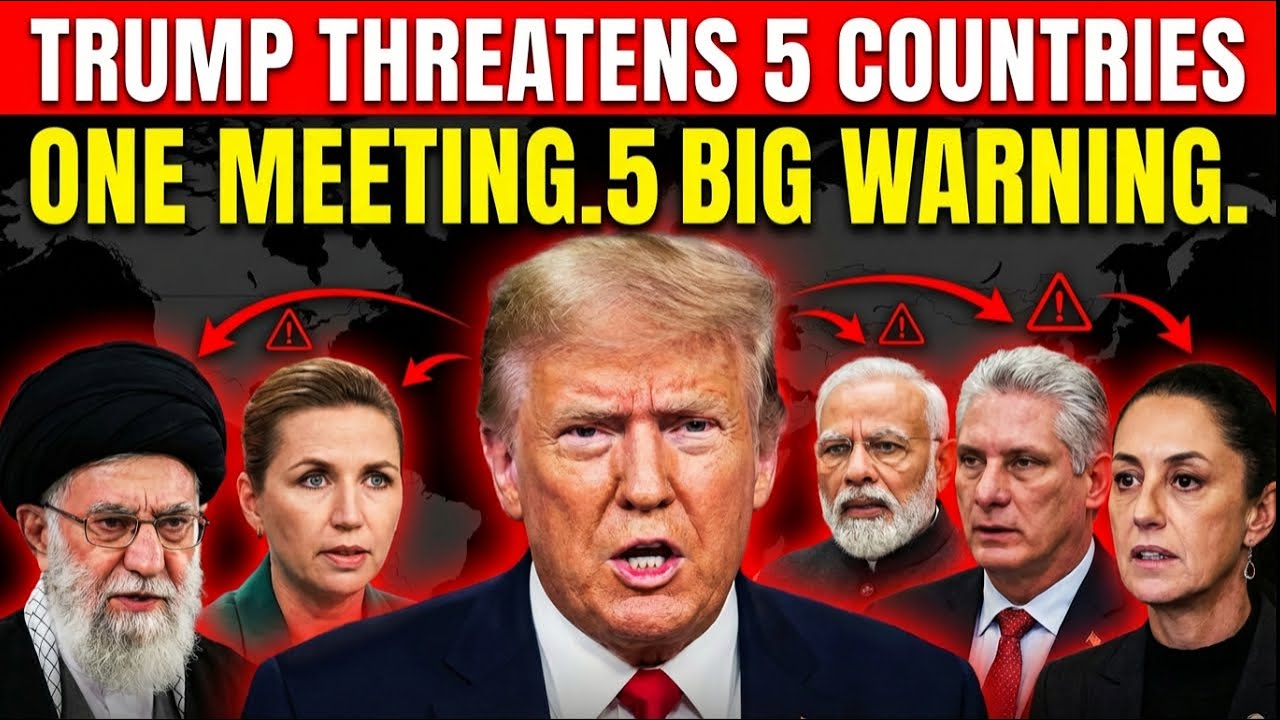 Трамп угрожает Колумбии, Мексике, Индии, Ирану, Кубе и Гренландии — и всё это за считанные минуты.