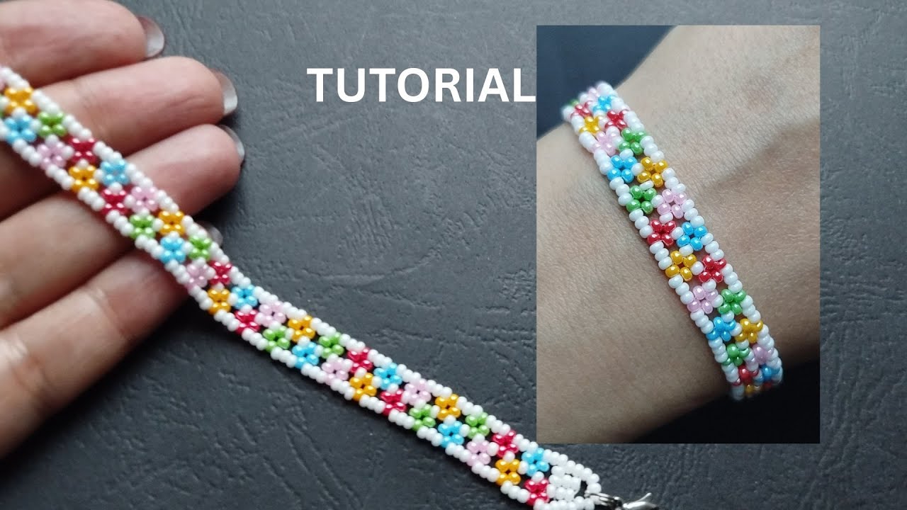 Easy Seed Bead Bracelet Tutorial Beaded Bracelet Beads Jewelry Making ...