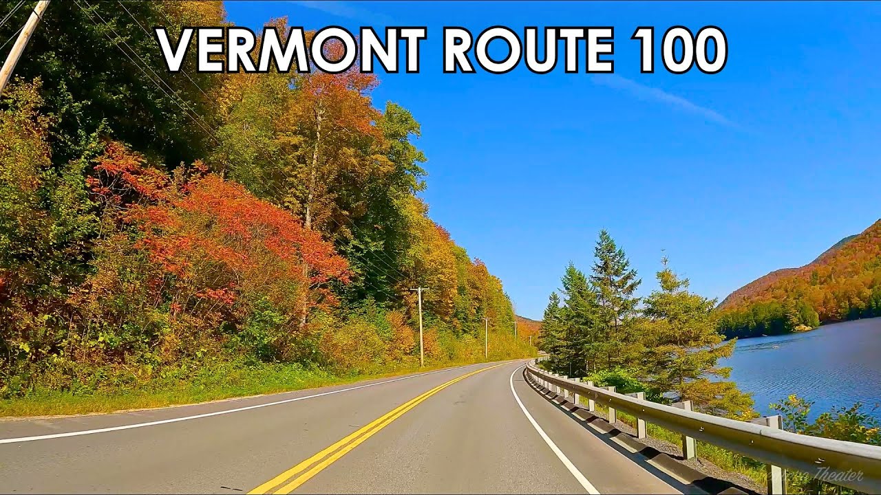 Vermont Route 100 (Part 2) 4K scenic drive *BEAUTIFUL AUTUMN COLORS ...