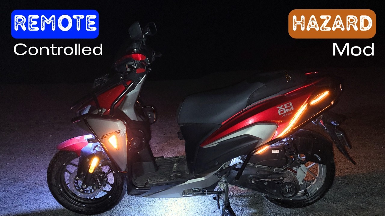 Hero Xoom 125 Hazard Light/ 4 Indicator Flasher Installation with