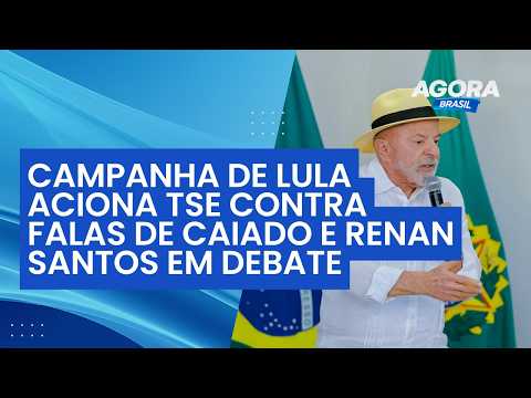 Campanha de Lula aciona TSE contra falas de Caiado e Renan Santos em debate | Agora Brasil