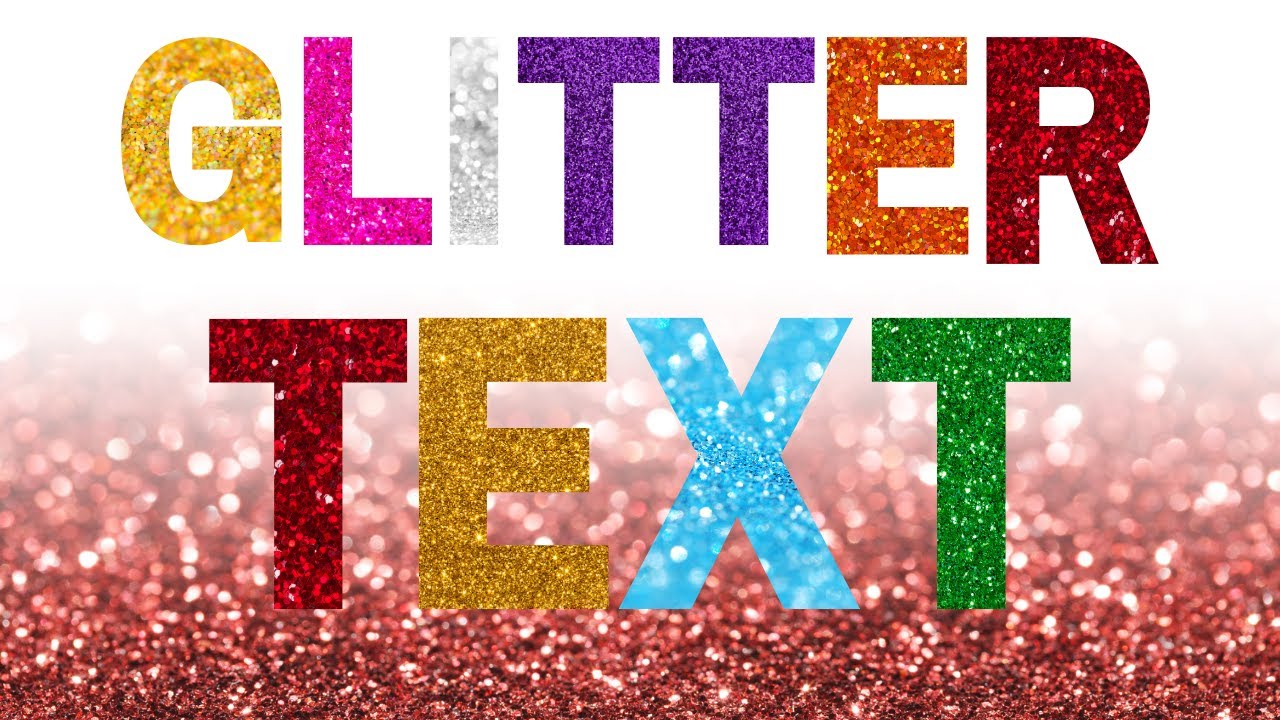 How to Make Glitter Letters