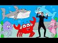 Sea creatures song  learn ocean animals for children  adam tree tv