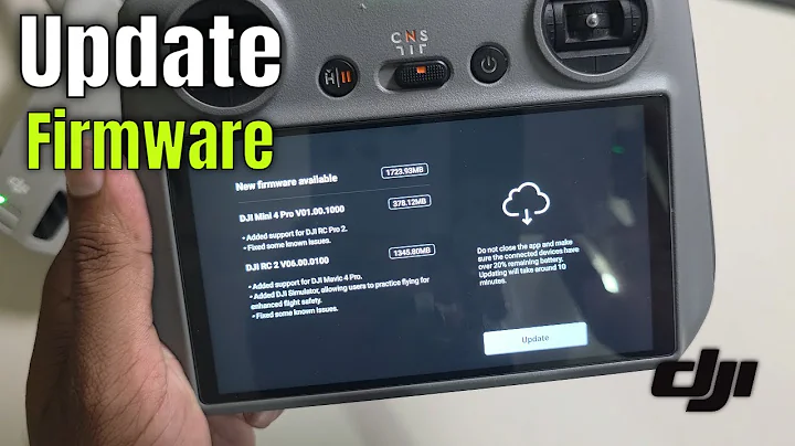 How to update the firmware on your DJI drone | check DJI drone firmware version