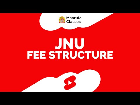 Jawaharlal Neheru University (JNU) Fee Structure #shorts