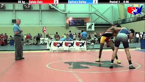 Calvin Daly vs. Zachary Dailey at 2013 ASICS Unive...