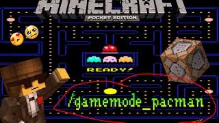 ✔COMO JUGAR PACMAN EN MINECRAFT POCKET EDITION 1.1 | MAPA DE PACMAN | TRUCOS MCPE | COMANDOS MCPE screenshot 3