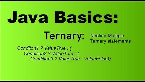 Java Basics for Beginners: Nested Ternary