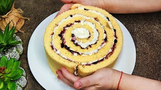 Sponge Cake with Cream Cheese and Jam Filling – Valentine’s Day Dessert Ideas
