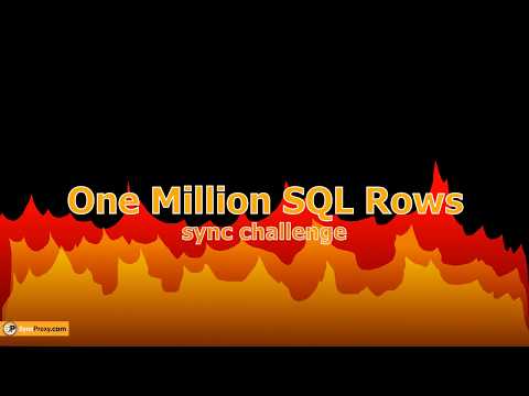 SyncProxy - One Million SQL Rows sync challenge with LokiJS connector