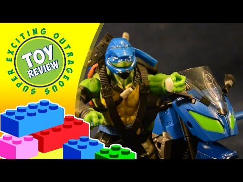 Leonardo with Street Speeder Motorcycle - TMNT: Out of the Shadows