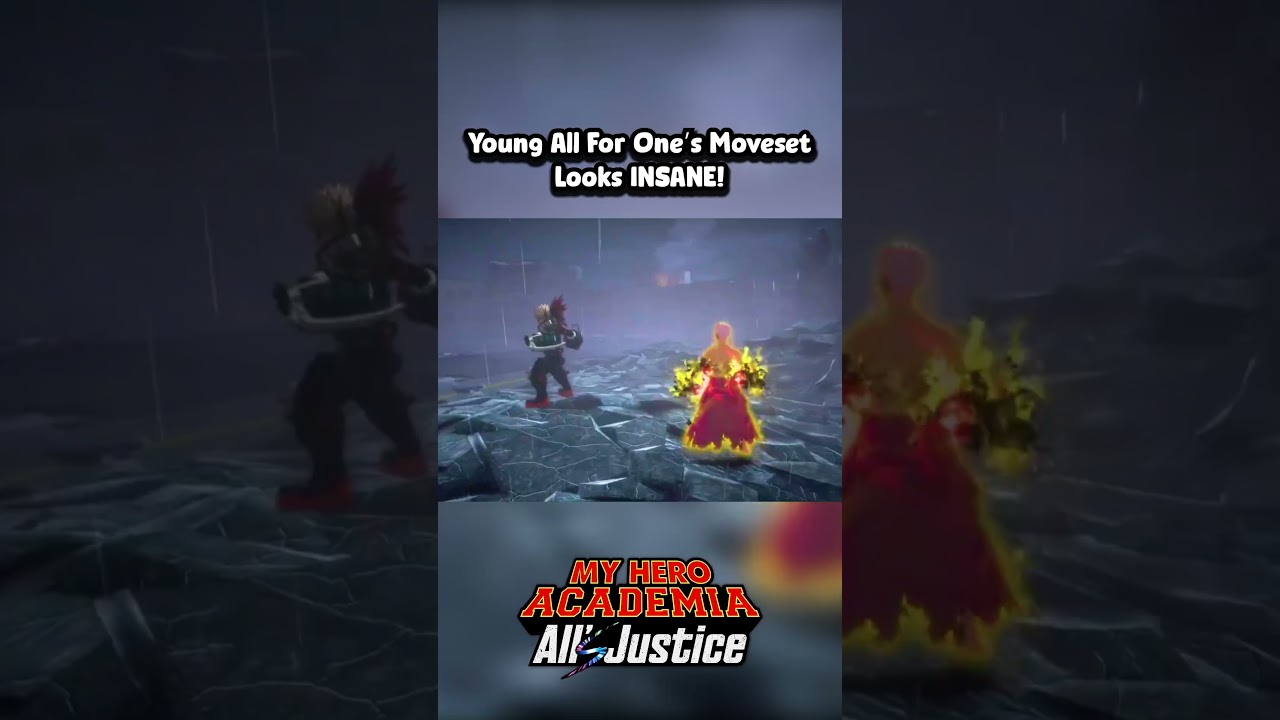 NEW ALL FOR ONE (Young) DESTRUCTIVE  MOVESET - My Hero Academia All's Justice