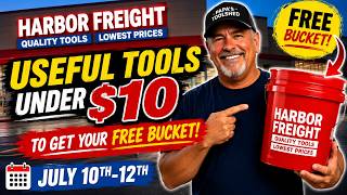 These Harbor Freight Deals Under $10 Are Too Good to Pass Up + FREE Bucket!