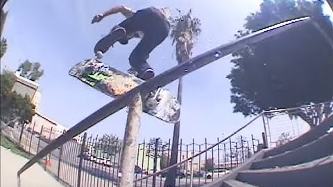Switch Big Heel Boardslide Hollywood 12 Rail - Chris Weissmann - Behind The Clips