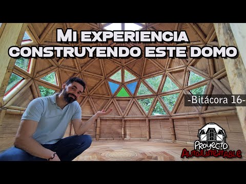 Mi experiencia construyendo el domo en bambú sin conectores -bitácora 16-