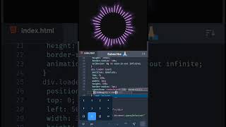 Save it📌.. Try it🚀 | Create Glowing Loading Animation in css 👨🏻‍💻 | #shorts #css #developer #coding