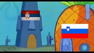 Sundjer bob,Srbija vs Slovenija! Resimi