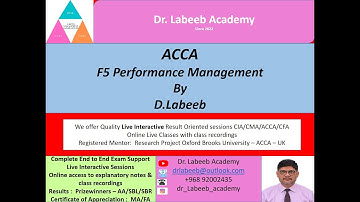ACCA F5 PM Chapter 10 2 Budgeting
