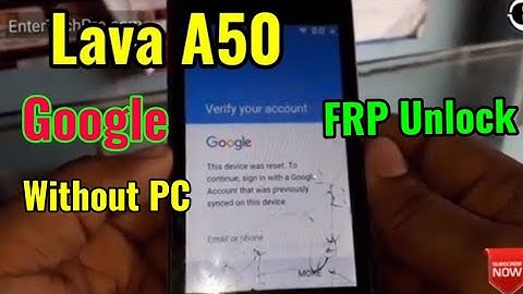 Lava A50 FRP Unlock or Google Account Verification Bypass Easy Trick Without PC