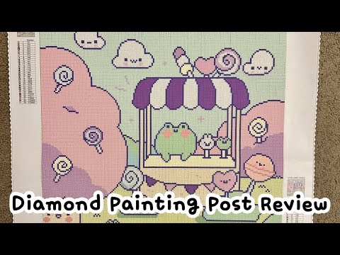 froggie's candy stall by becky cas + diyamond delights | diamond painting post review!