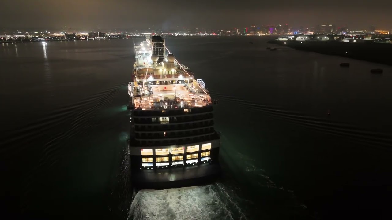 Arrival of Koningsdam San Diego Bay 2025 10 25
