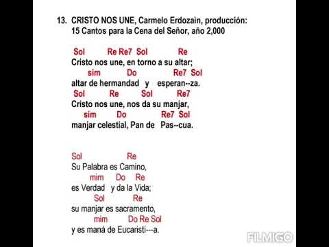 Cristo nos Une, Pbro. Carmelo Erdozaín (con acordes)