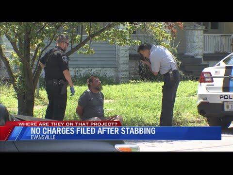 No charges filed after stabbing in Evansville