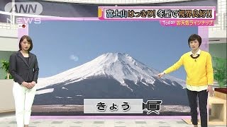 やっぱり気になる今度の雪　今村涼子の「今天」(15/02/02)