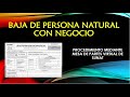 ⚙️BAJA DE PERSONA NATURAL CON NEGOCIO A PERSONA NATURAL SIN NEGOCIO - FORM 2135 SUNAT EDITABLE - MPV