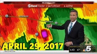 April 29, 2017 Tornado Warning: KXAS-TV (Confirmed EF-4 Tornado)