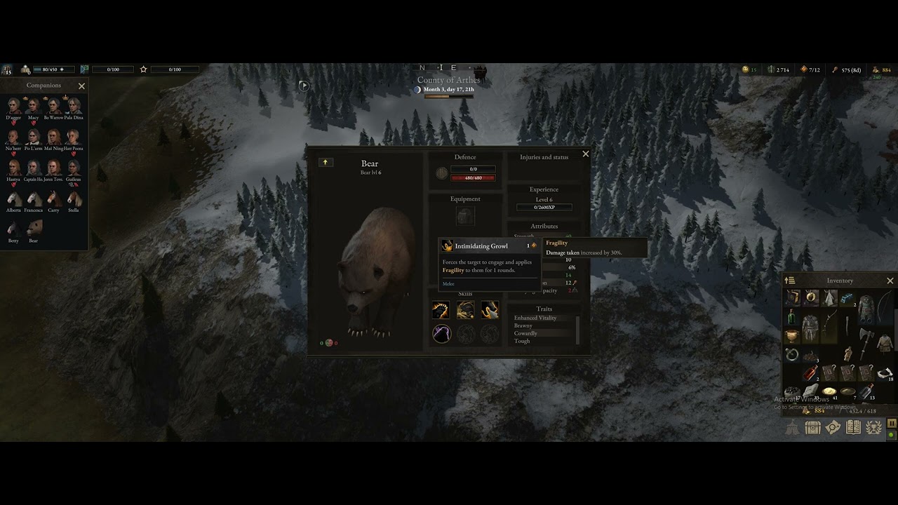 Wartales level 6 bear YouTube