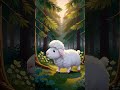 A sheep wandering in the wood #cuteanimals #wood #nature #aianimation #funnymoments #viral #sheep