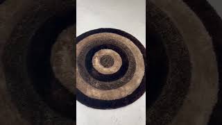 ROUND FUR RUG - 4 by 4 feet