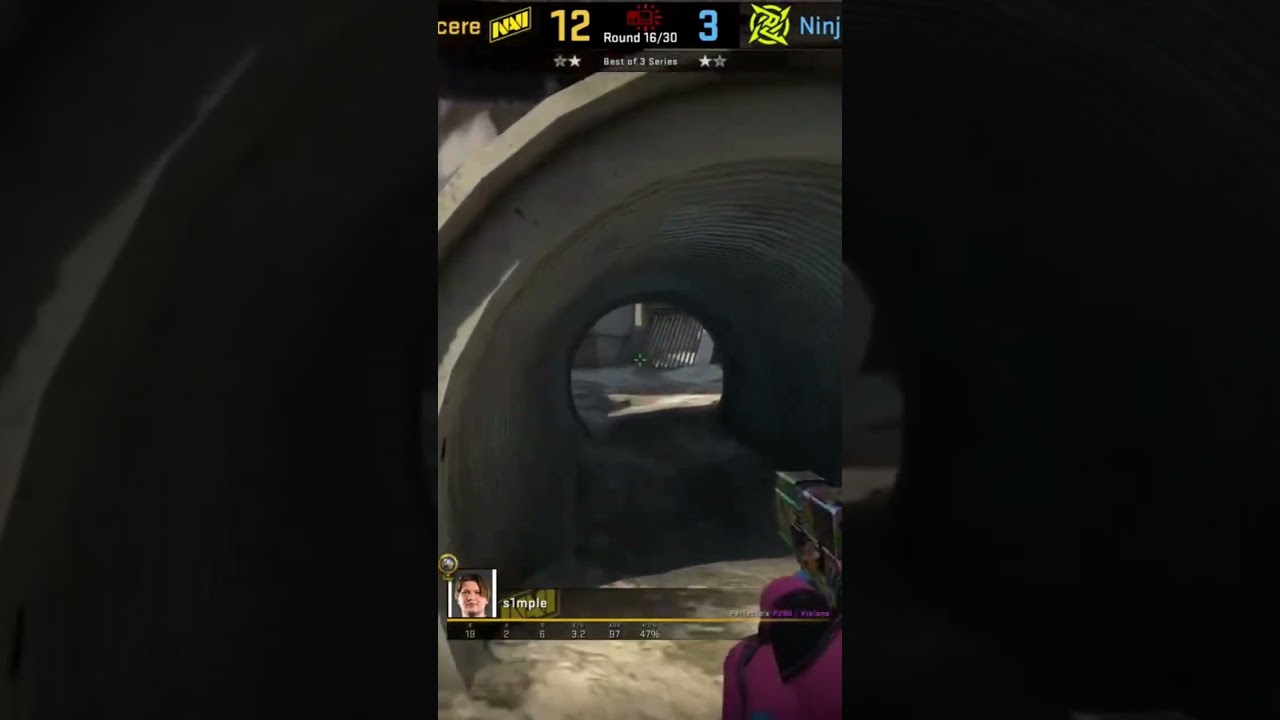 s1mple 4 pistol kills vs NiP 