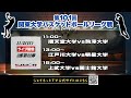 🏀第101回関東大学バスケットボールリーグ戦2025《2部第22節》令和7年11月2日