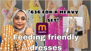 Meesho Mini Haul💃|| Usefull dresses || Feeding friendly dresses || Malayalam