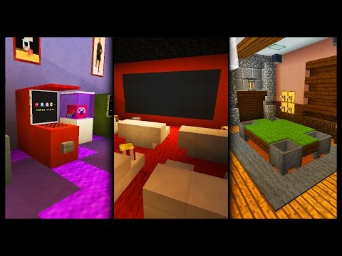 Minecraft - Games Room Designs & Ideas - YouTube