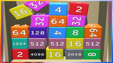 Tower Cube 2048 merge 3D puzzle - Gameplay Walkthrough - Parte 1