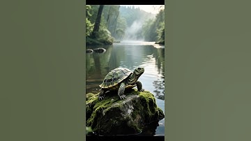 The Old Turtle Waiting for His Friend #shortvideo #shorts #turtle