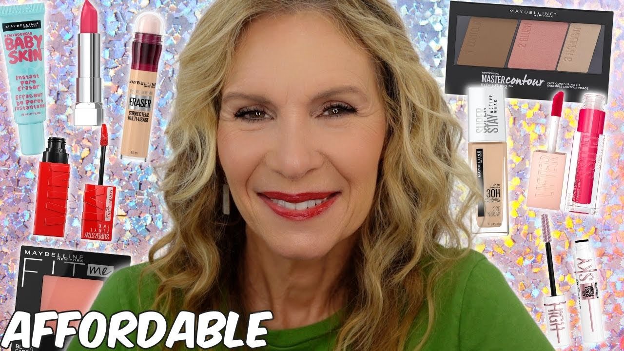 Full Face of Maybelline Makeup on Mature Skin YouTube