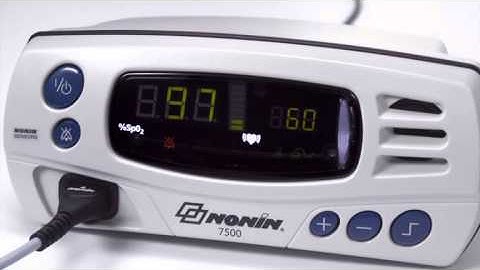Nonin 7500/7500FO Pulse Oximeter: Use/Programming