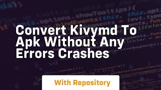 Convert kivymd to apk without any errors crashes